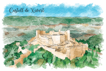 Postal Clastillo de Xivert día